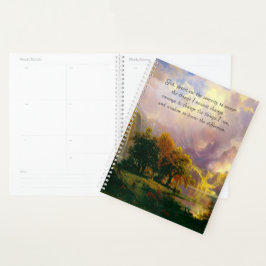 Montanhas Rocky planejador de oração de serenidade