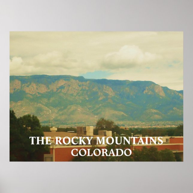 MONTANHAS ROCKY, poster DE COLORADO (Frente)