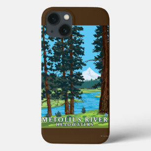 Montante do rio de Metolius, Oregon