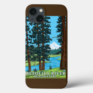 Montante do rio de Metolius, Oregon