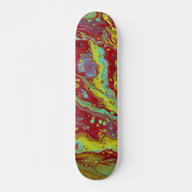 Monte 3 Deck de Skate Psicodélico de Forma Livre (Frente)
