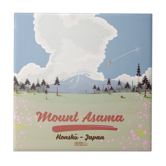 Monte Asama Honshu. (Frente)