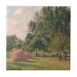 Monte de feno de Camille Pissarro  , manhã, Eragn
