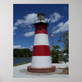 Monte Dora Florida Lighthouse Lake Marker Poster