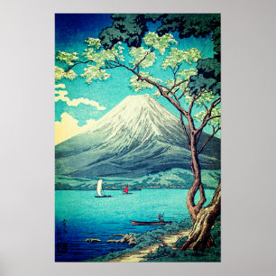 Monte Fuji do lago Yamanaka Poster