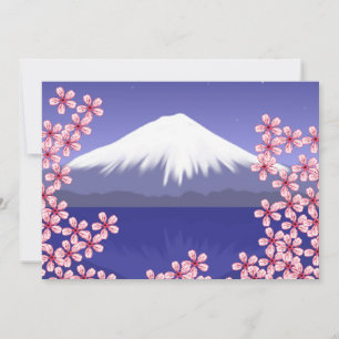 Monte Fuji e Flores de Sakura