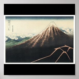 Monte Fuji, poster de C. de pintura japonês