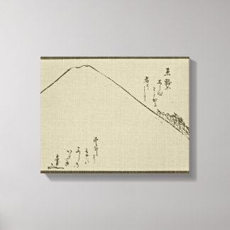 Monte Fuji Sumi-e - Canvas