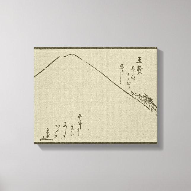 Monte Fuji Sumi-e - Canvas (Frente)