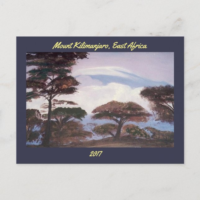 Monte Kilimanjaro - Cartão postal (Frente)