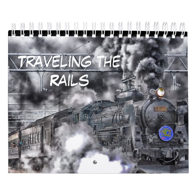 Monte o calendário do trem dos trilhos (Capa)