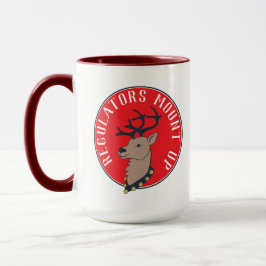 Monte Reindeer na caneca natalina