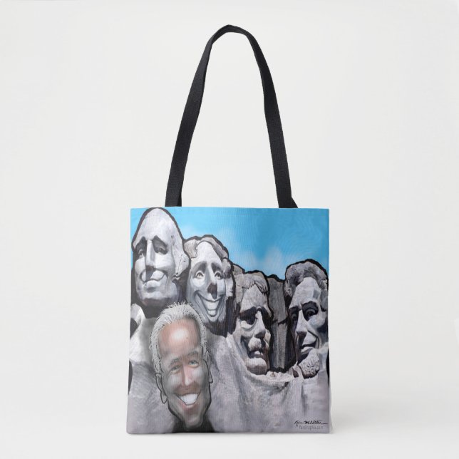 Monte Rushmore com Biden Tote Bag (Frente)