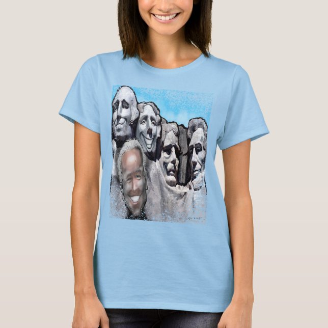Monte Rushmore com Camisa T Biden (Frente)