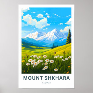 Monte Shkhara Georgia Viagem Impressão