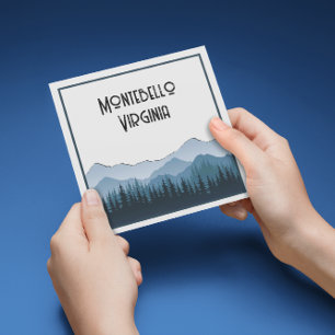 Montebello VA Montanhas Blue Ridge Azul Personaliz