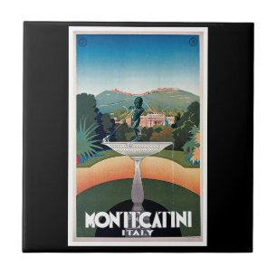 Montecatini, poster das viagens vintage de Italia