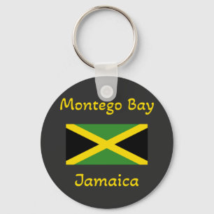 Montego Bay Jamaica - Chaveiro da bandeira jamaica