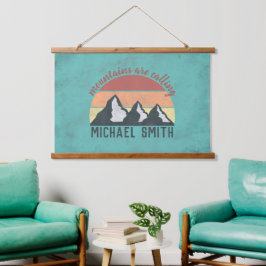 Montes de pastos de safra chamam monograma