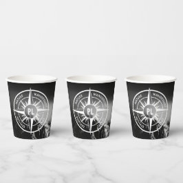 Montes dramáticos do emblema da estrela da Compass