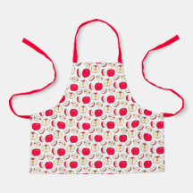 Montessori Apple Comida Prep Apron para Crianças