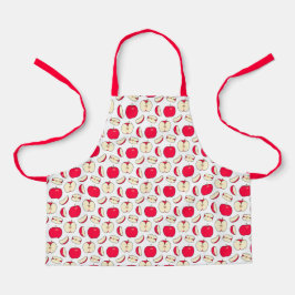 Montessori Apple Comida Prep Apron para Crianças