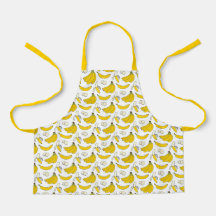 Montessori Banana Comida Prep Apron para Crianças