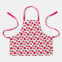 Montessori Strawberry Apron para Crianças