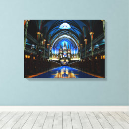 Montreal Notre Dame Cathedral Canvas