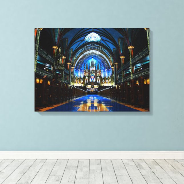 Montreal Notre Dame Cathedral Canvas (Insitu(piso de madeira))