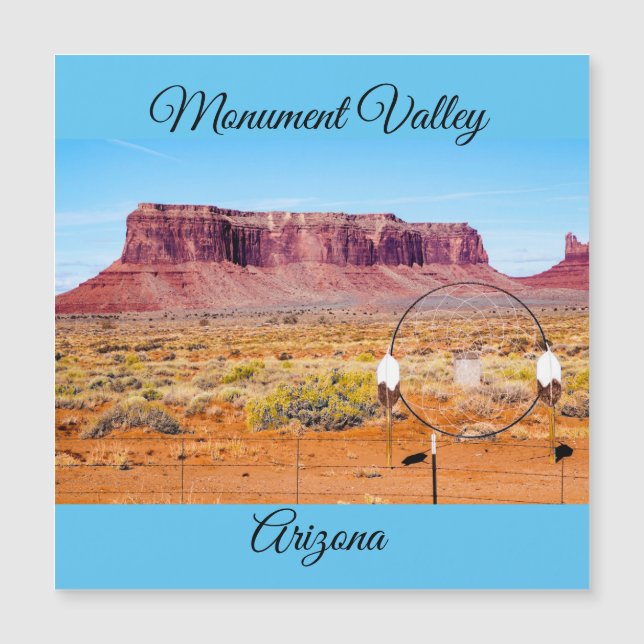 Monument Valley Arizona Magnetic Card (Frente)