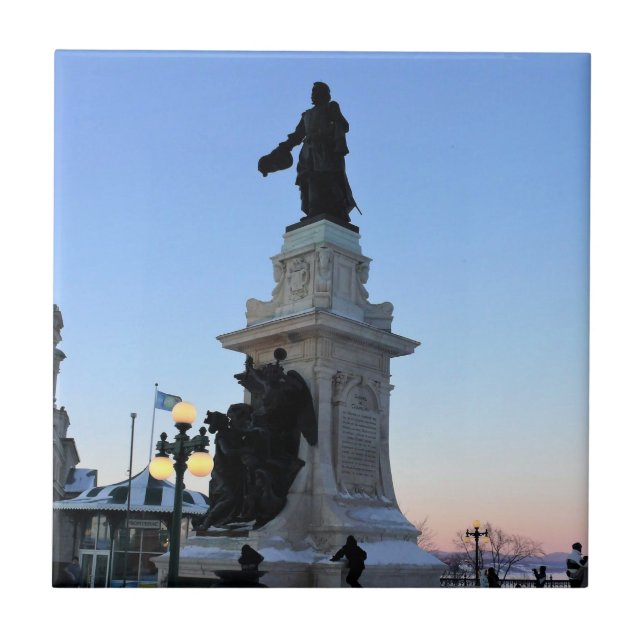 Monumento a Samuel De Champlain, Quebec, Canadá (Frente)