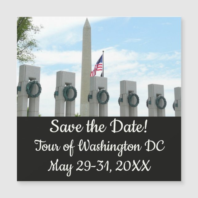 Monumento a Washington e Memorial da II Guerra Mun (Frente)