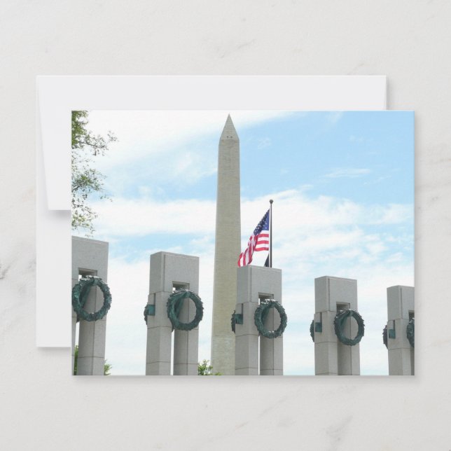 Monumento a Washington e Memorial da II Guerra Mun (Frente)
