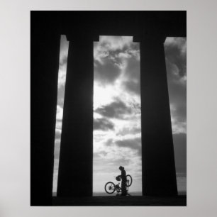 Monumento Penshaw com Poster Biker/Impressão