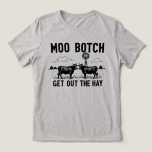 Moo Botch, Tire o Feno” Atitude Divertida de Vaca