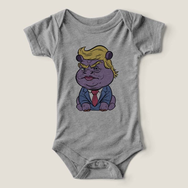 Moo Deng Para Trump Baby Suit, Donald Trump 2024 (Design frontal)