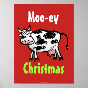 Moo-ey Natal Engraçado Poster