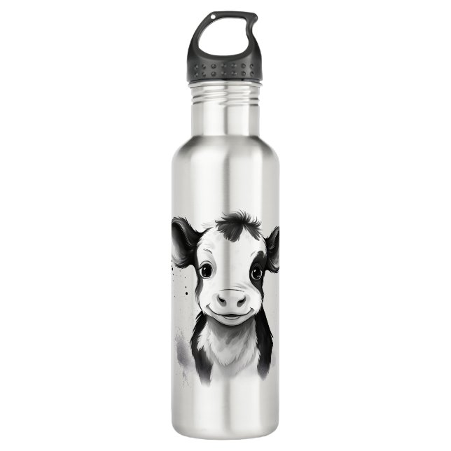 🚰 "Moo-hidratado" Garrafa de Água de Aço Inoxidáv (Frente)