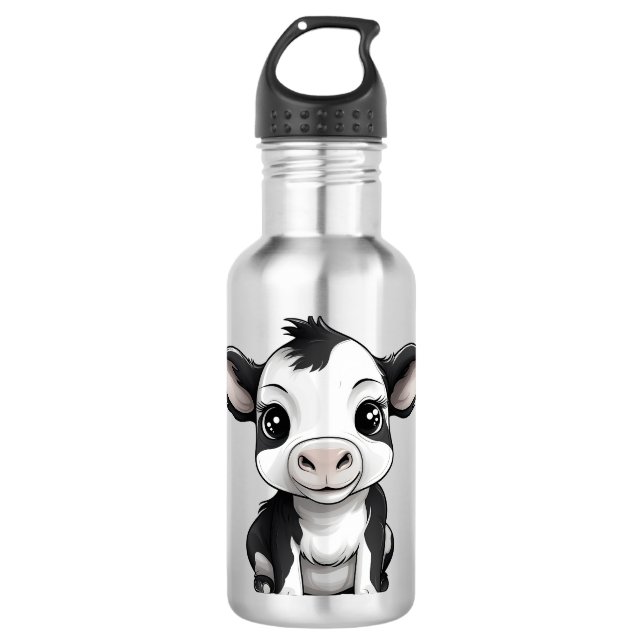 🚰 "Moo-hidratado" Garrafa de Água de Aço Inoxidáv (Frente)