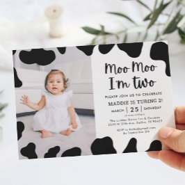 Moo, sou o convite para o segundo aniversário de d