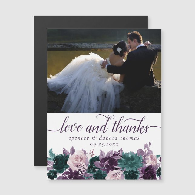 Moody Boho | Imagem Teal De EggPlant — Obrigado Ma (Frente/Verso)