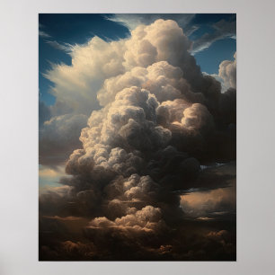 Moody Clouds Art Impressão Poster
