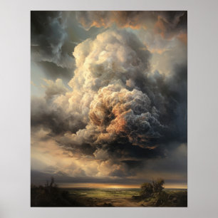 Moody Clouds Art Impressão Poster