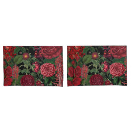 Moody Florals Black & Burgundy Vintage