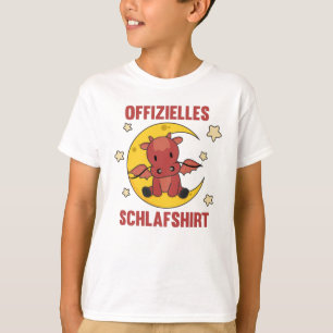 Moon Animal Dragon Oficial do Sono Camisa Dragão V