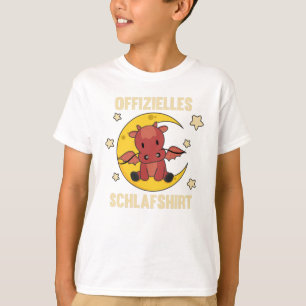 Moon Animal Dragon Oficial do Sono Camisa Dragão V