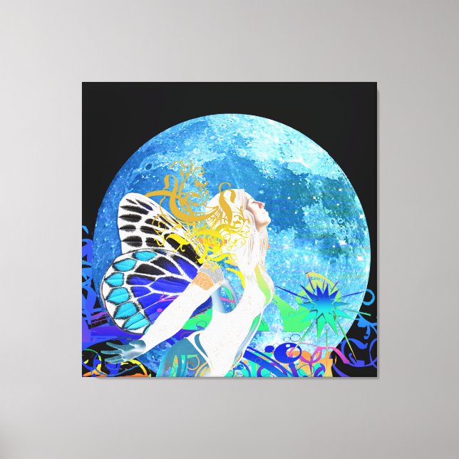 Moon Fairy Stretch Canvas Print (Frente)