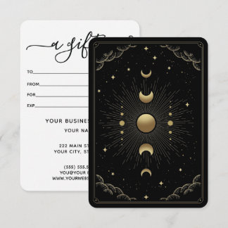 Moon Fases Tarot Card Leitura Certificado de Prese