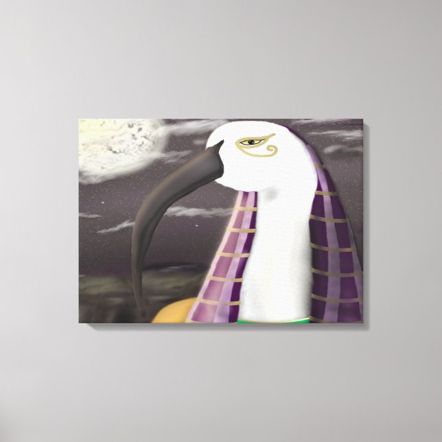 Moon God Thoth Canvas Art (Frente)